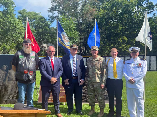 Vietnam Traveling Memorial Wall and 9/11 Remembered Traveling Memorial Arrive in Smithton